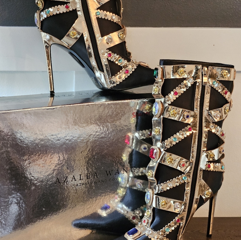 Size 11 Rhinestone Boots by Azalea wang